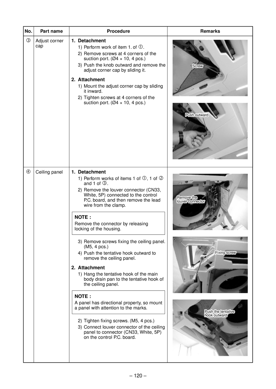 Toshiba RAV-SM1102UT-E, RAV-SM1402UT-E, RAV-SM802UT-E, RAV-SM562UT-E service manual 120 