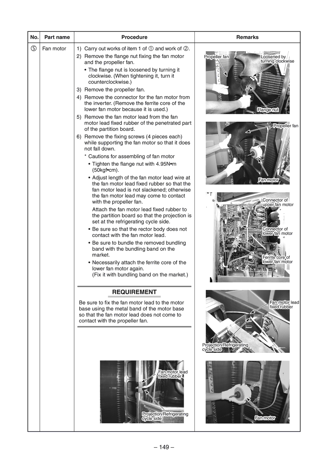 Toshiba RAV-SM804UT-E, RAV-SM1404UT-E, RAV-SM1104UT-E, RAV-SP1104AT-E, RAV-SP1404ATZG-E 149, No. Part name Procedure Remarks 