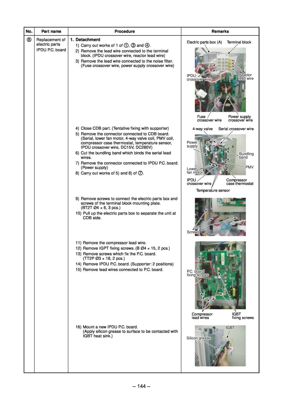 Toshiba RAV-SM1603DT-A, RAV-SM1603ATZG-E, RAV-SM1603ATZ-E, RAV-SM1403DT-A service manual 144 