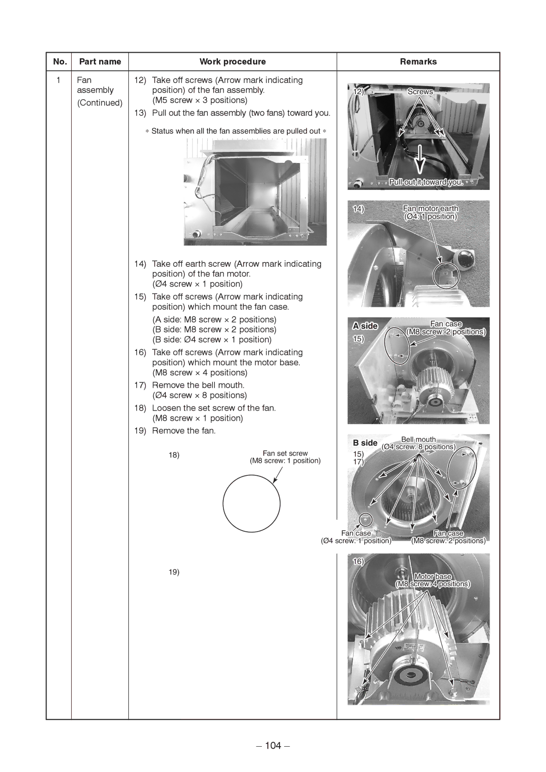 Toshiba RAV-SM2802DT-TR, RAV-SM2802DT-E, RAV-SM2242DT-TR service manual 104 