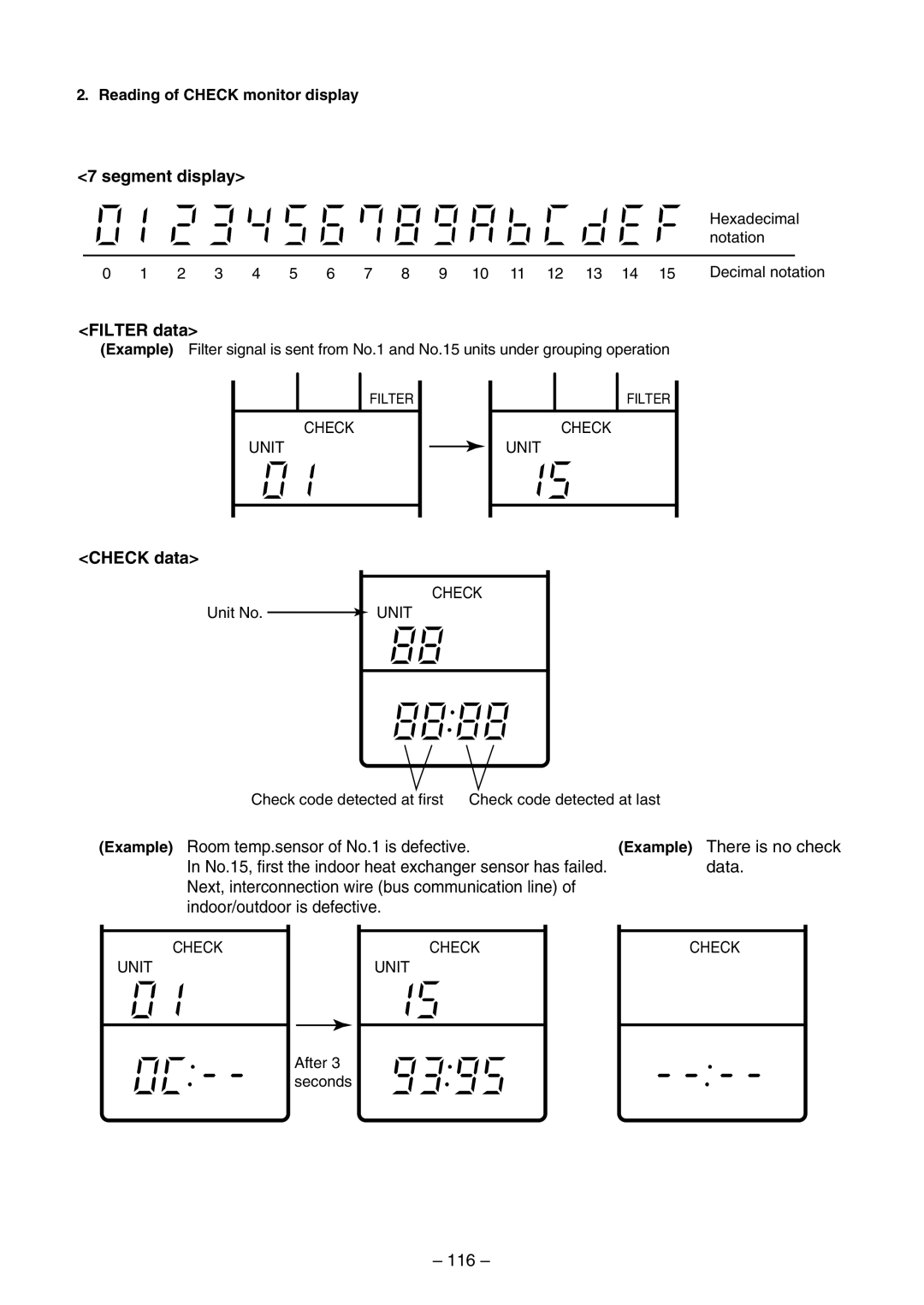 Toshiba RAV-SM560UT-E, RAV-SM800AT-E, RAV-SM800UT-E, RAV-SM560AT-E, RAV-SM560BT-E, RAV-SM800BT-E service manual Data, 116 