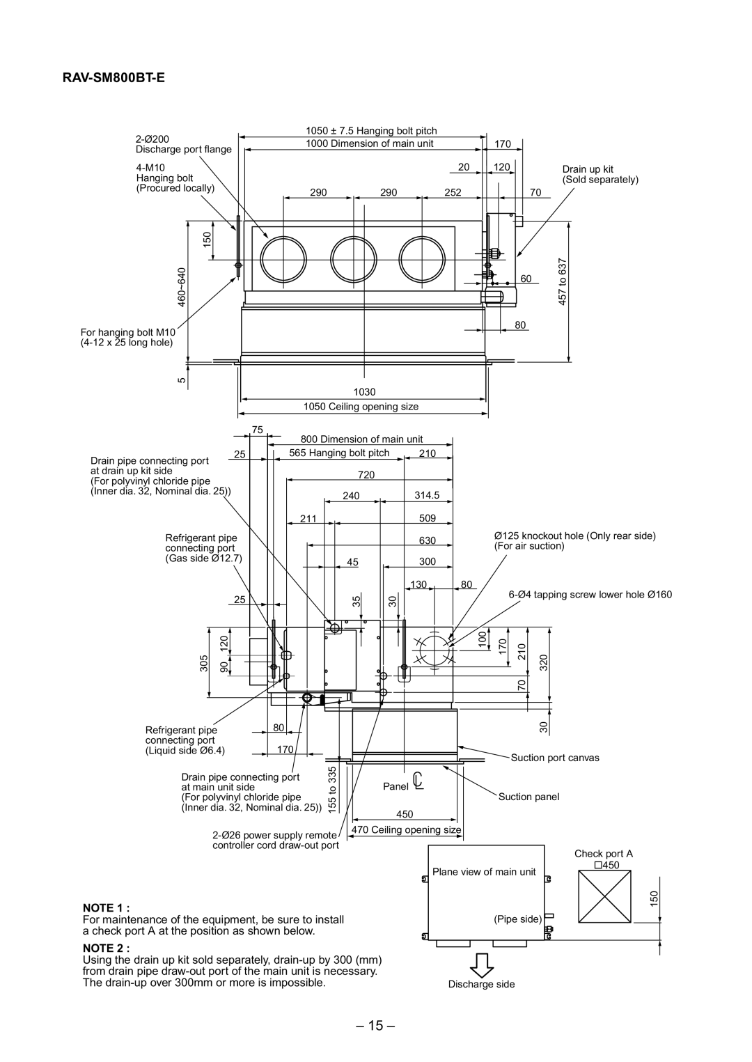 Toshiba RAV-SM560AT-E, RAV-SM800AT-E, RAV-SM800UT-E, RAV-SM560UT-E, RAV-SM560BT-E service manual RAV-SM800BT-E 