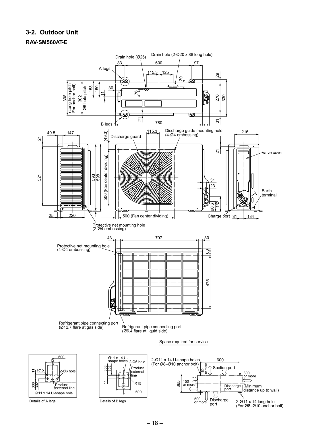 Toshiba RAV-SM800AT-E, RAV-SM800UT-E, RAV-SM560UT-E, RAV-SM560BT-E, RAV-SM800BT-E service manual RAV-SM560AT-E 