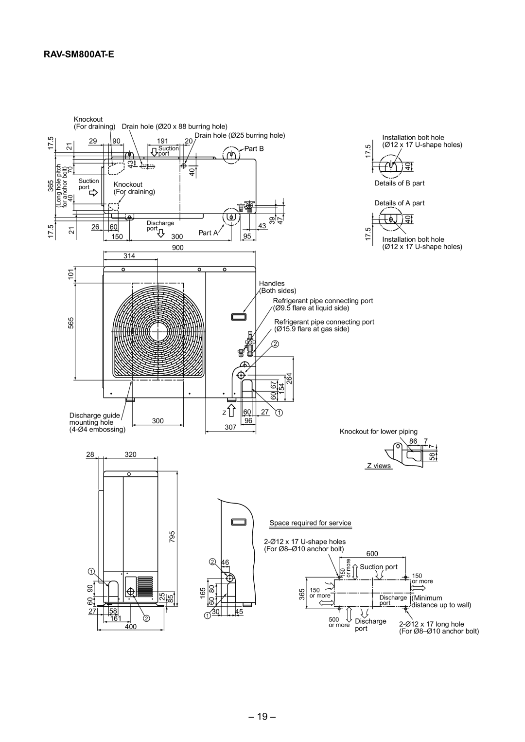 Toshiba RAV-SM800UT-E, RAV-SM560UT-E, RAV-SM560AT-E, RAV-SM560BT-E, RAV-SM800BT-E service manual RAV-SM800AT-E 