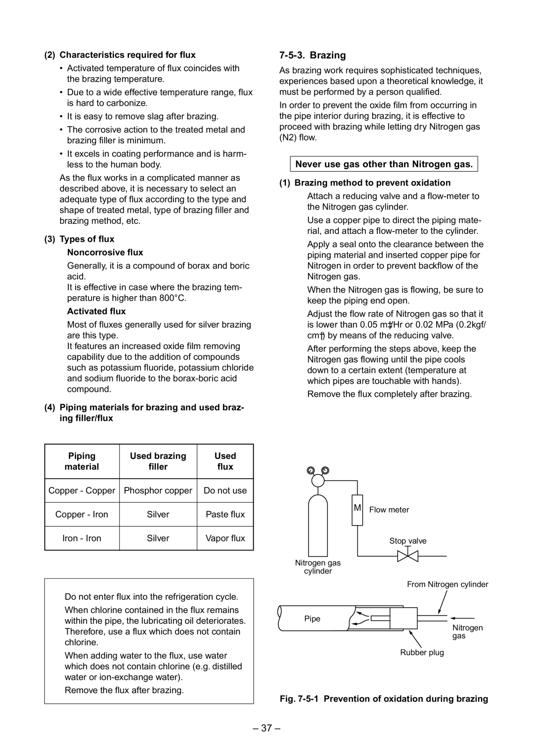 Toshiba RAV-SM800UT-E, RAV-SM800AT-E, RAV-SM560UT-E, RAV-SM560AT-E, RAV-SM560BT-E, RAV-SM800BT-E service manual Brazing 