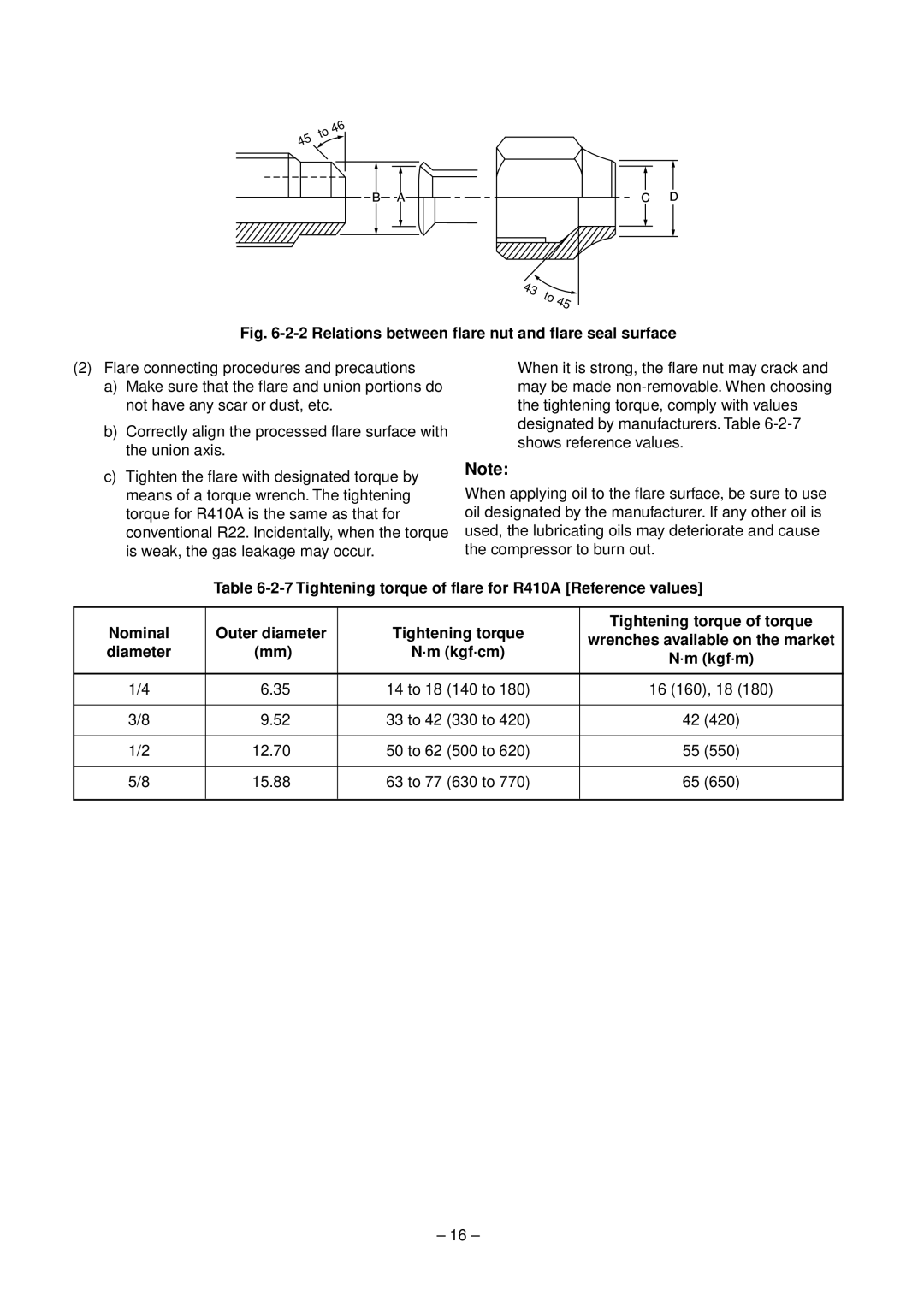 Toshiba RAV-SM800XT-E, RAV-SM560XT-E service manual ·m kgf·cm, ·m kgf·m 