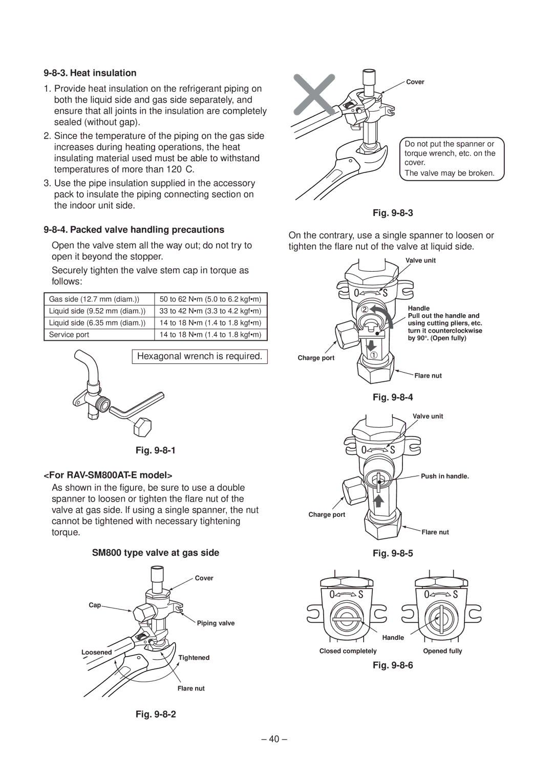 Toshiba RAV-SM800XT-E, RAV-SM560XT-E service manual Heat insulation 