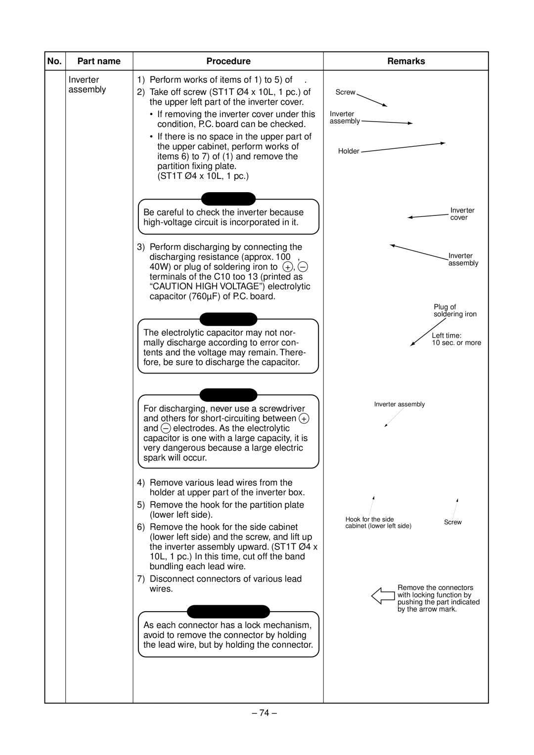 Toshiba RAV-SM800XT-E, RAV-SM560XT-E service manual Requirement, Part name 