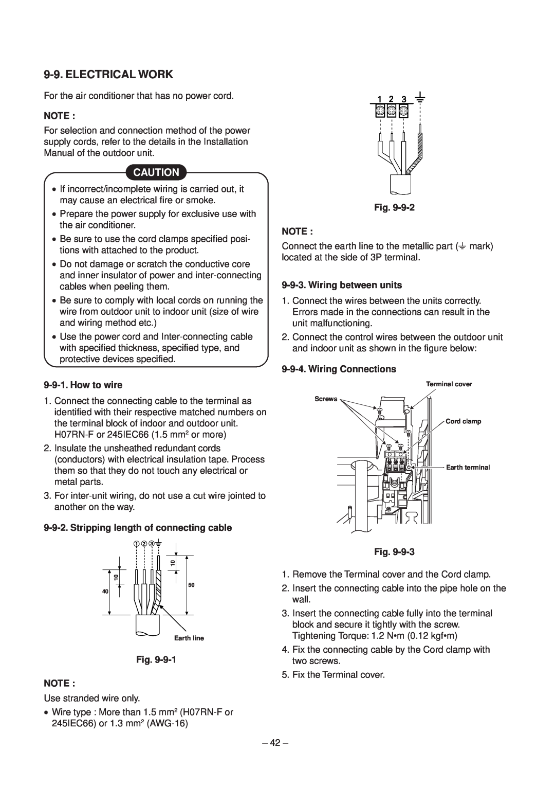 Toshiba RAV-SM800XT-E, RAV-SM560XT-E service manual Electrical Work, Wiring between units, Wiring Connections, How to wire 