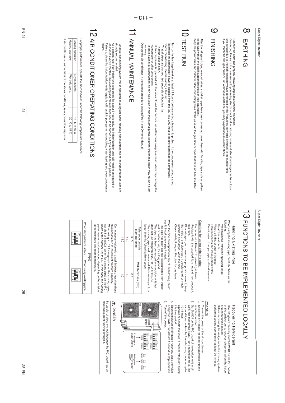 Toshiba RAV-SP1104AT8-TR, RAV-SP1104AT8ZG-TR, RAV-SP1404AT8ZG-TR 113, Handling Existing Pipe, Recovering Refrigerant 