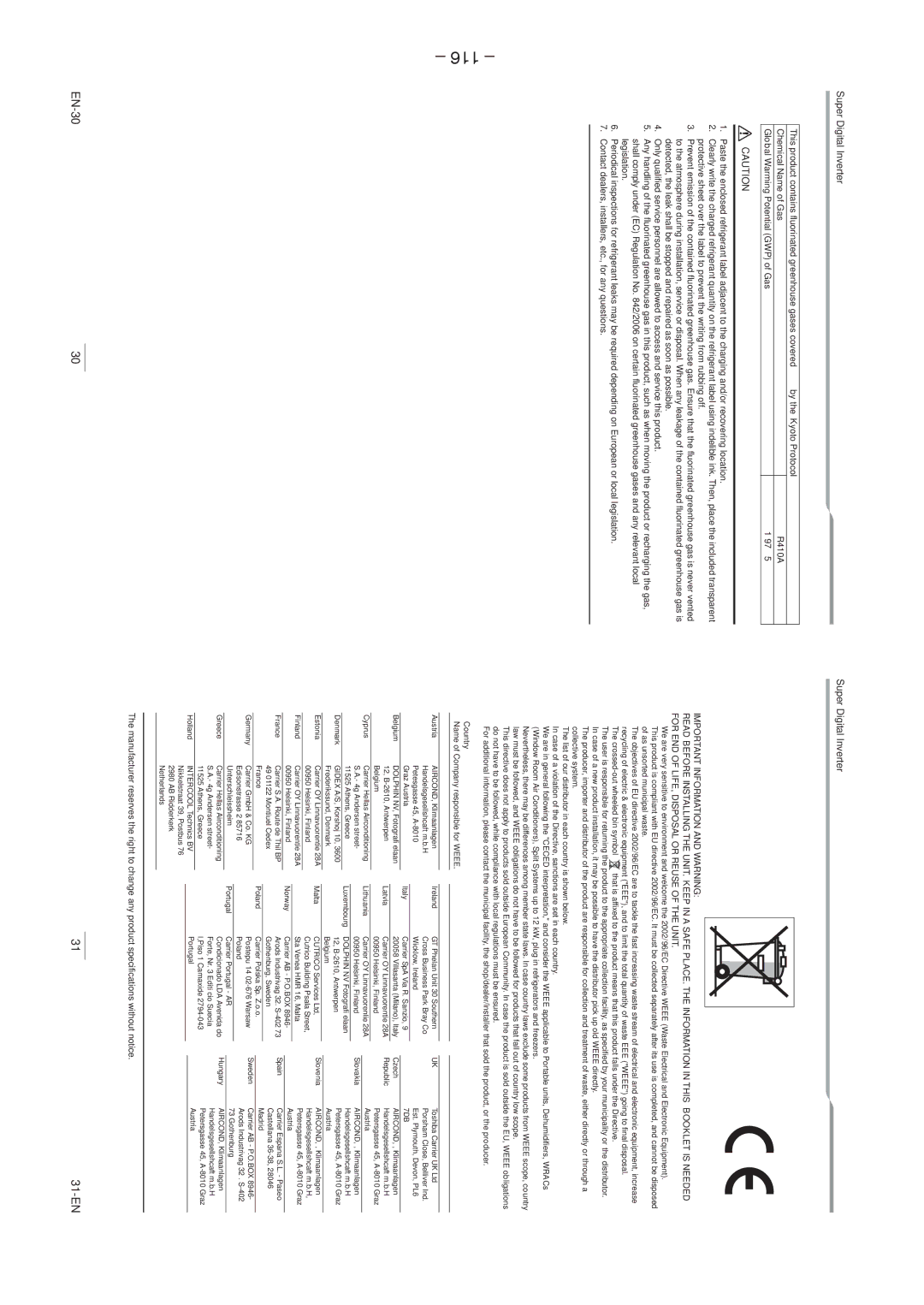 Toshiba RAV-SP1104AT8ZG-E, RAV-SP1104AT8ZG-TR, RAV-SP1104AT8-TR, RAV-SP1404AT8ZG-TR, RAV-SP1404AT8Z-TR service manual 116, 7DB 