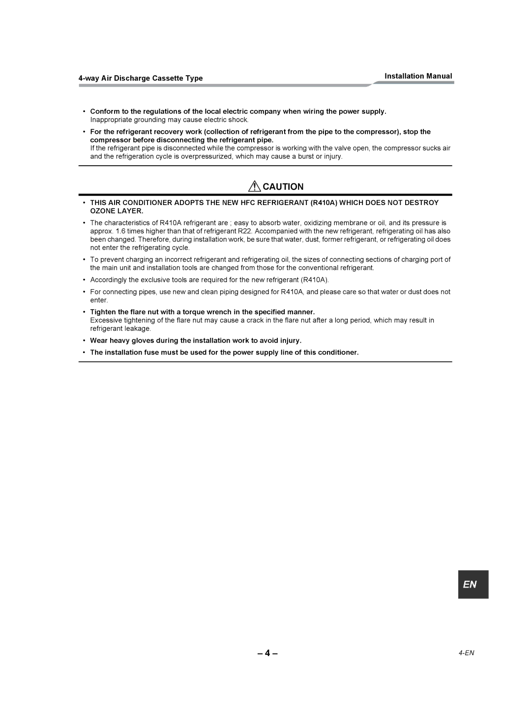 Toshiba RAV-SP180UT-UL installation manual Way Air Discharge Cassette Type 