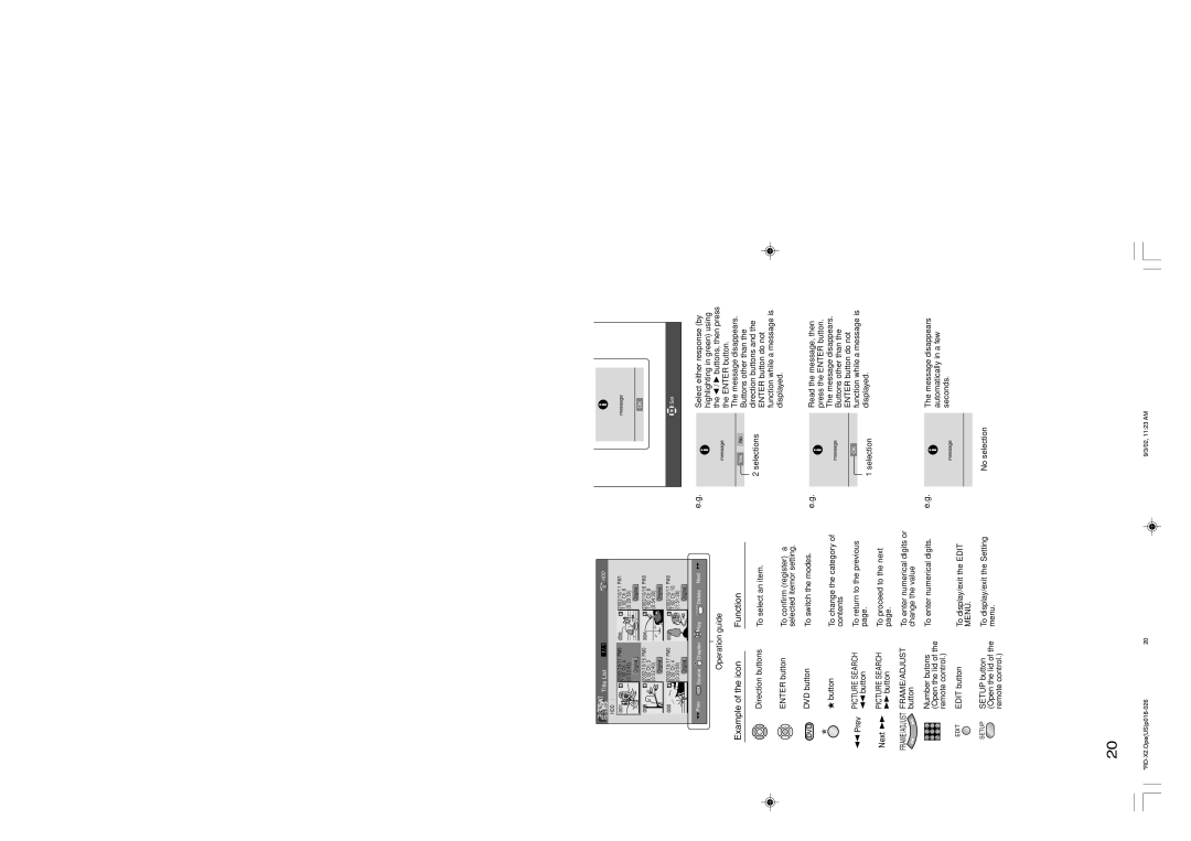 Toshiba RD-X2U owner manual Example of the icon Function, If a message appears, Prev Next 