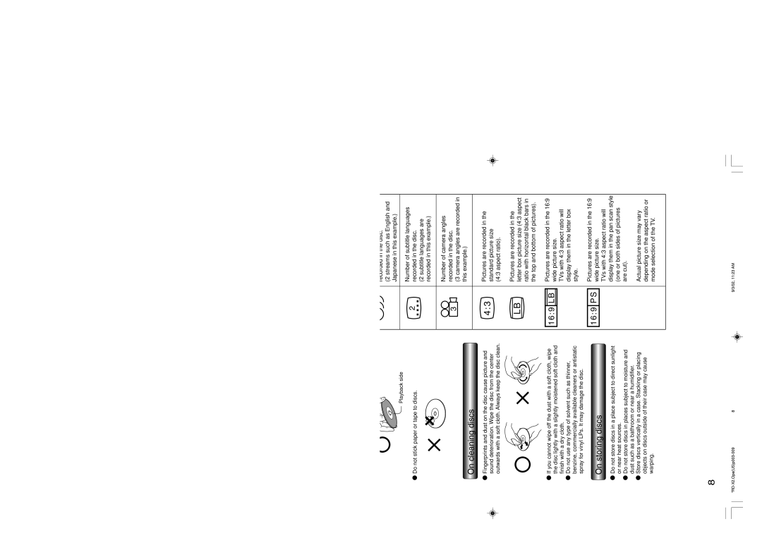 Toshiba RD-X2U owner manual On handling discs, On cleaning discs, On storing discs, 169 