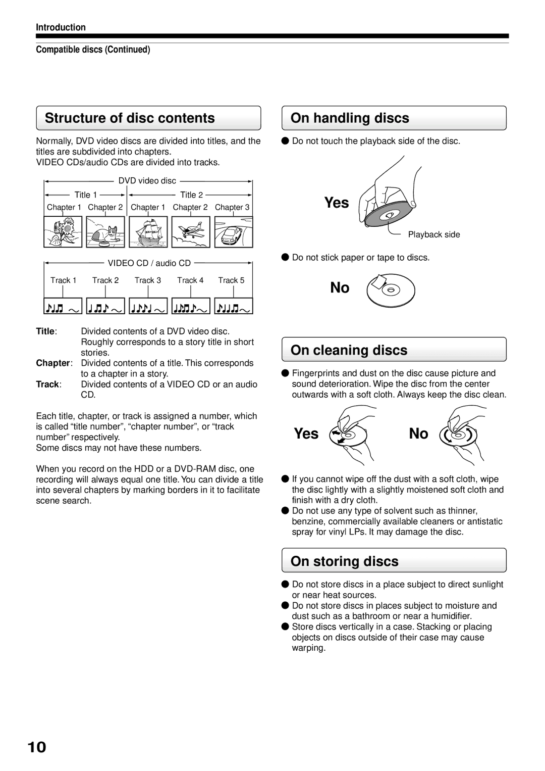 Toshiba RD-XS32SB owner manual Yes No 