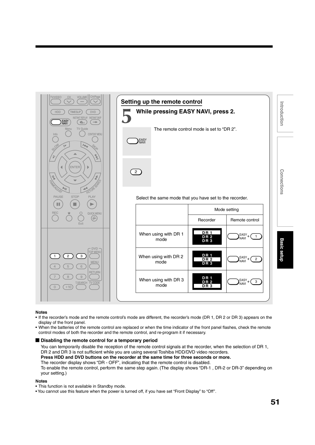 Toshiba RD-XS35SC, RD-XS35SU owner manual Disabling the remote control for a temporary period 