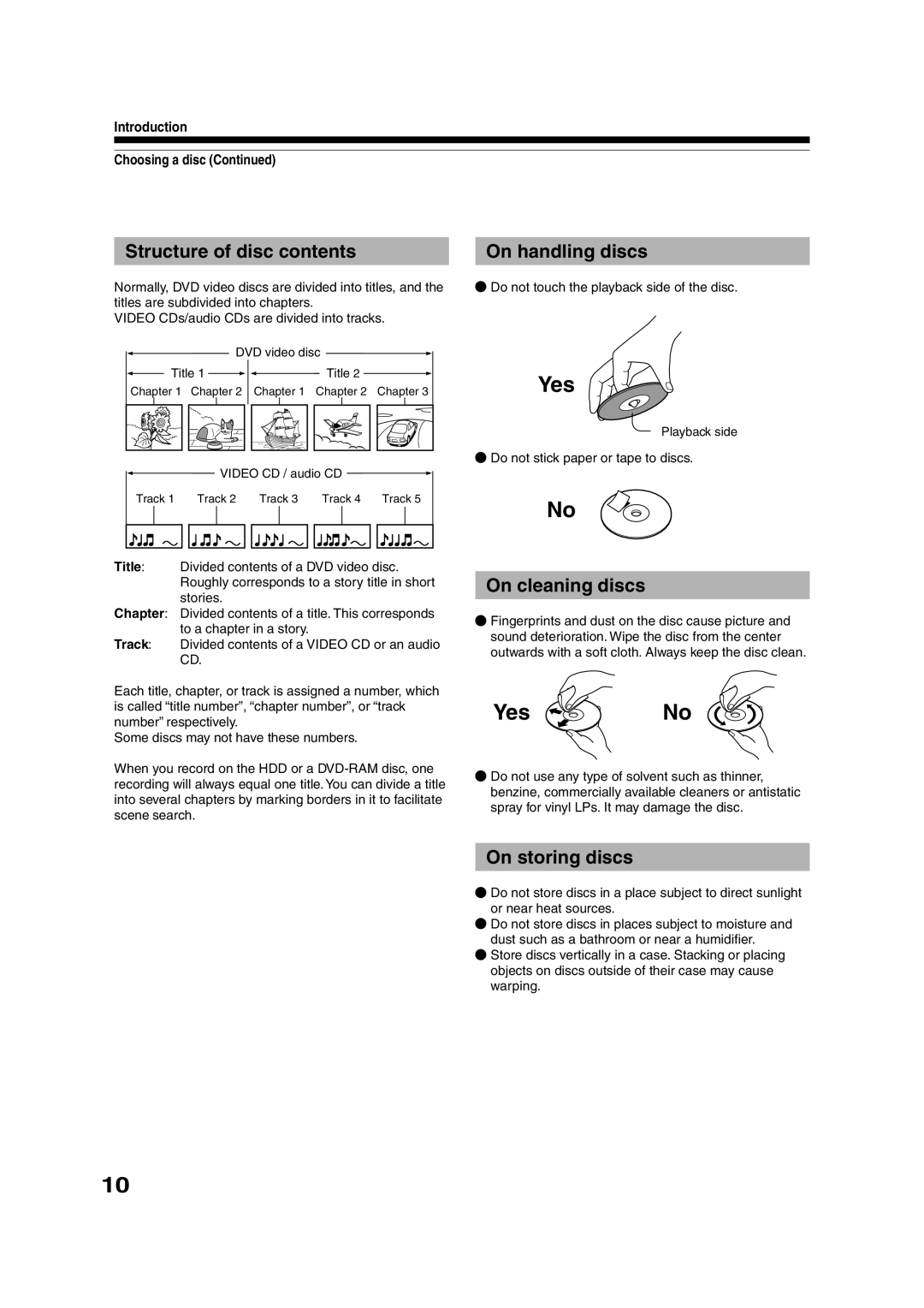 Toshiba RD-XS35SU owner manual Yes No 