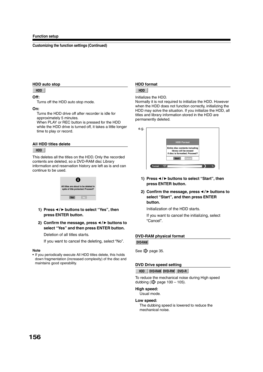 Toshiba RD-XS35SU owner manual 156 