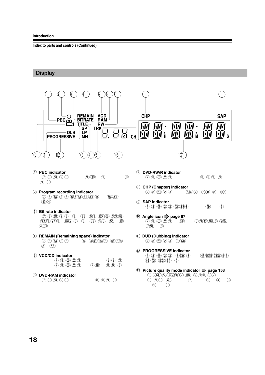 Toshiba RD-XS35SU owner manual Display 