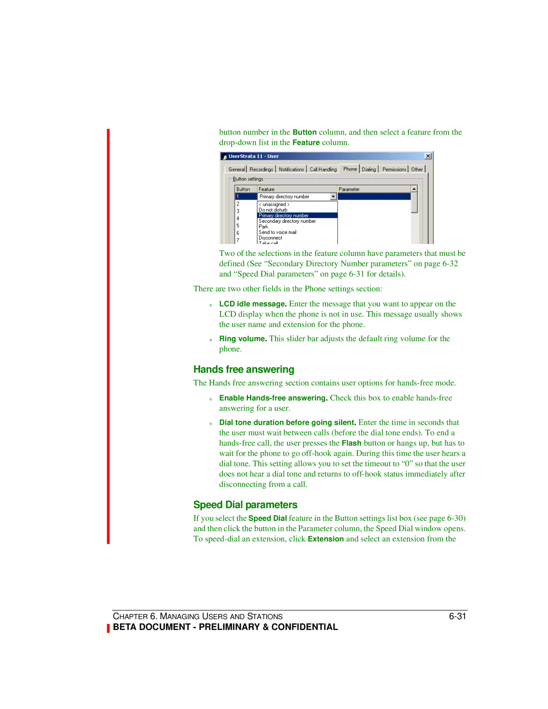 Toshiba Release 4.0 manual Hands free answering 