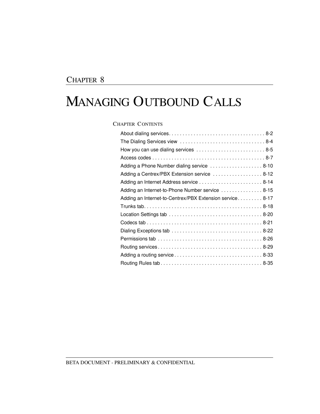 Toshiba Release 4.0 manual Managing Outbound Calls 