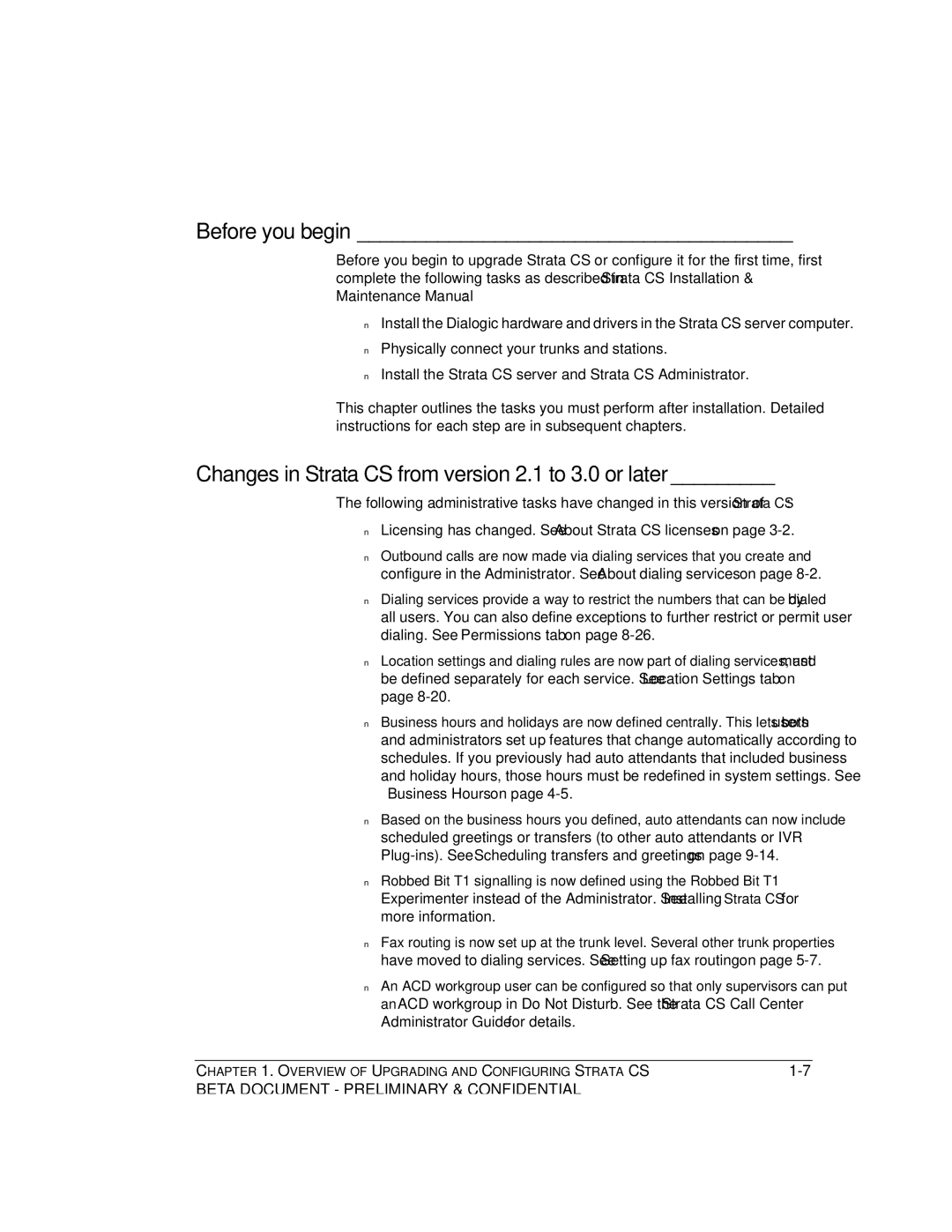 Toshiba Release 4.0 manual Before you begin, Changes in Strata CS from version 2.1 to 3.0 or later, More information 