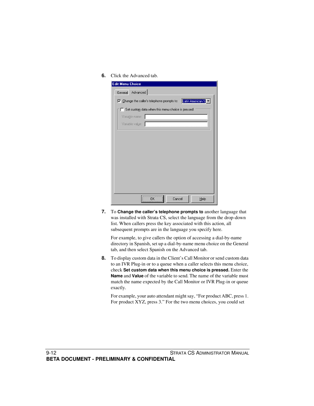 Toshiba Release 4.0 manual Click the Advanced tab 