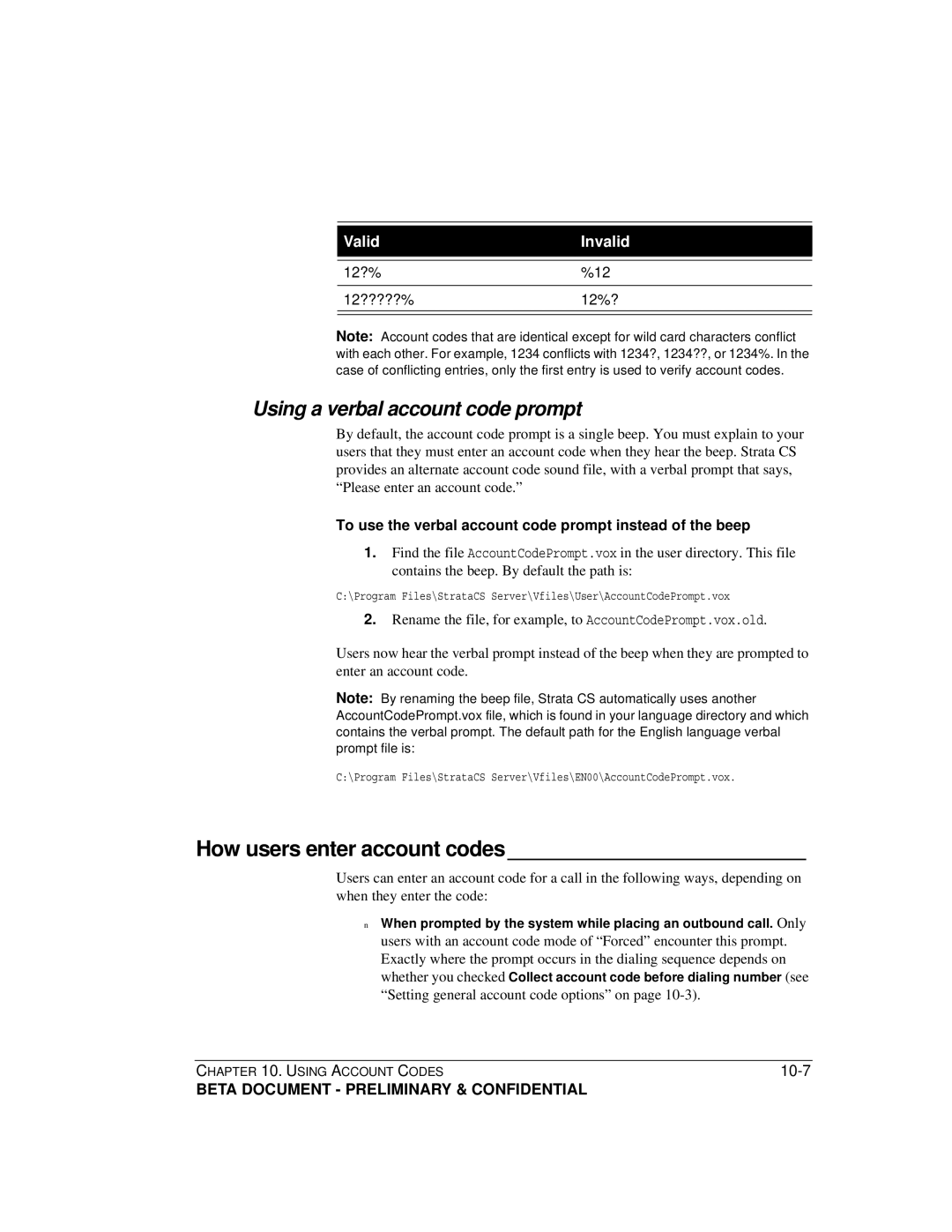 Toshiba Release 4.0 manual How users enter account codes, Using a verbal account code prompt 