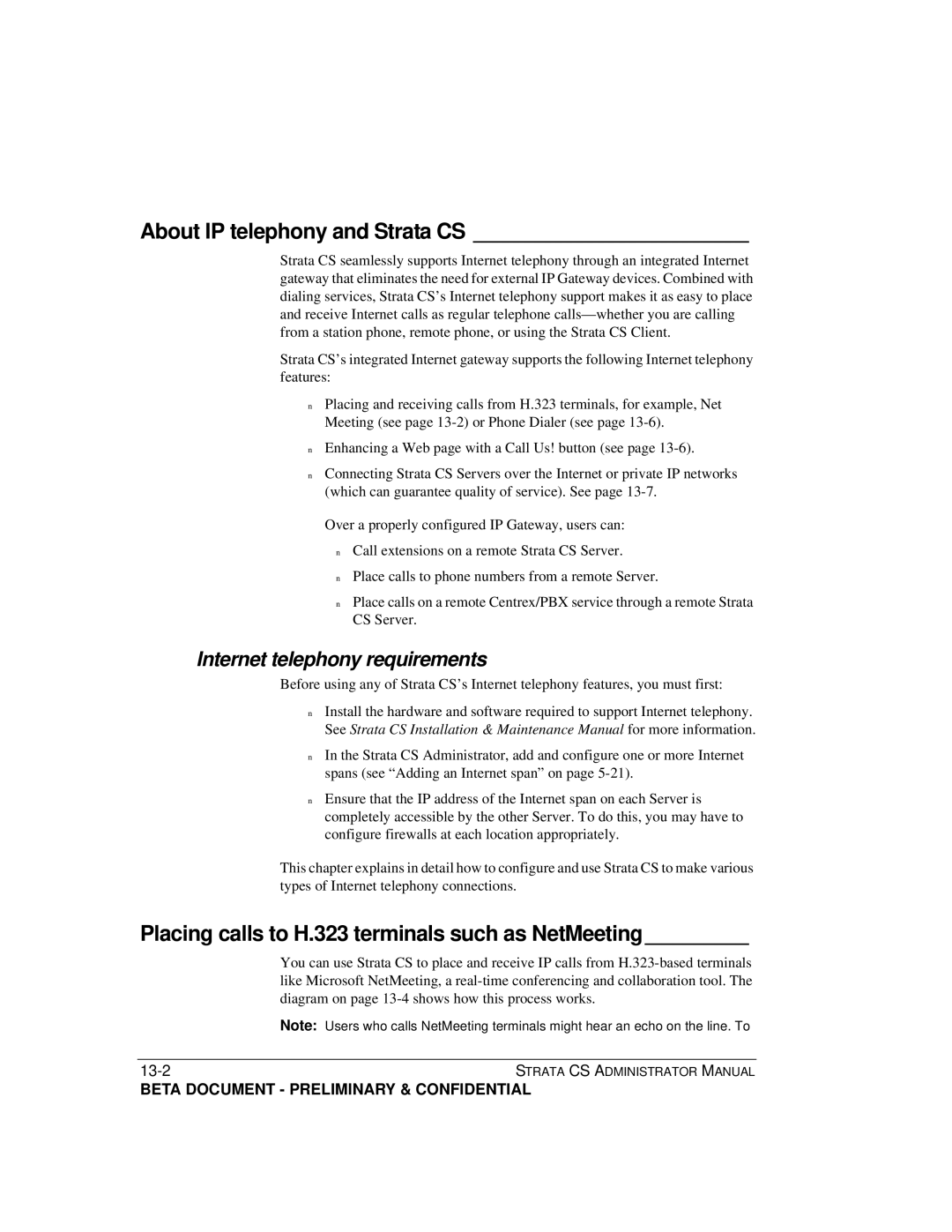 Toshiba Release 4.0 manual About IP telephony and Strata CS, Placing calls to H.323 terminals such as NetMeeting 