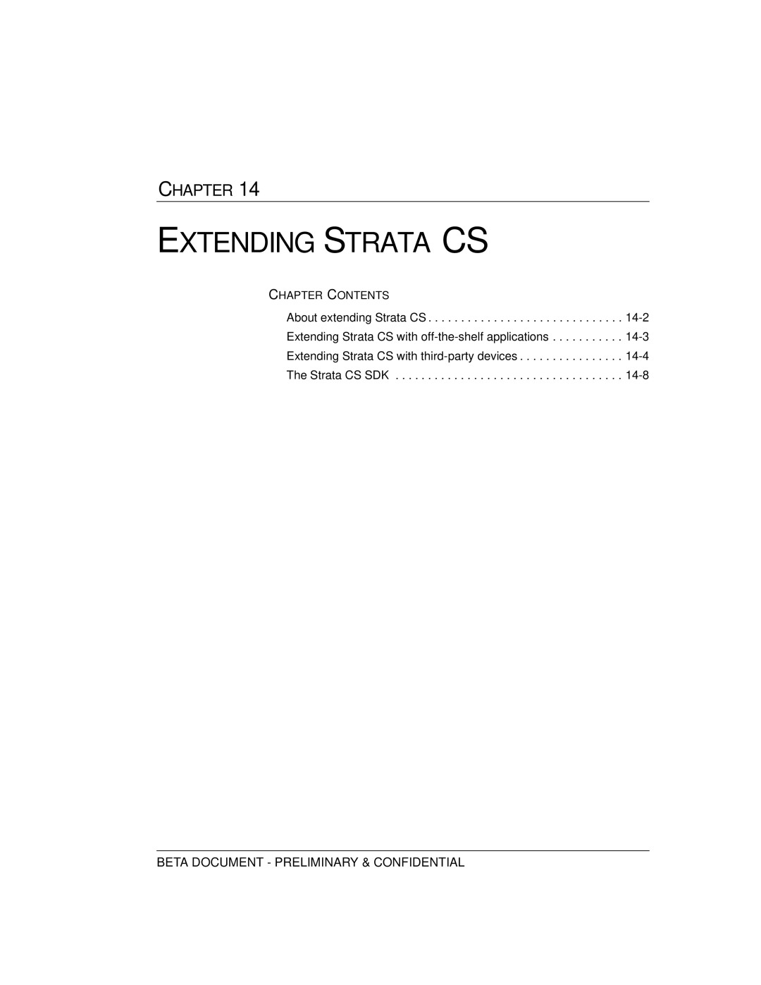 Toshiba Release 4.0 manual Extending Strata CS 