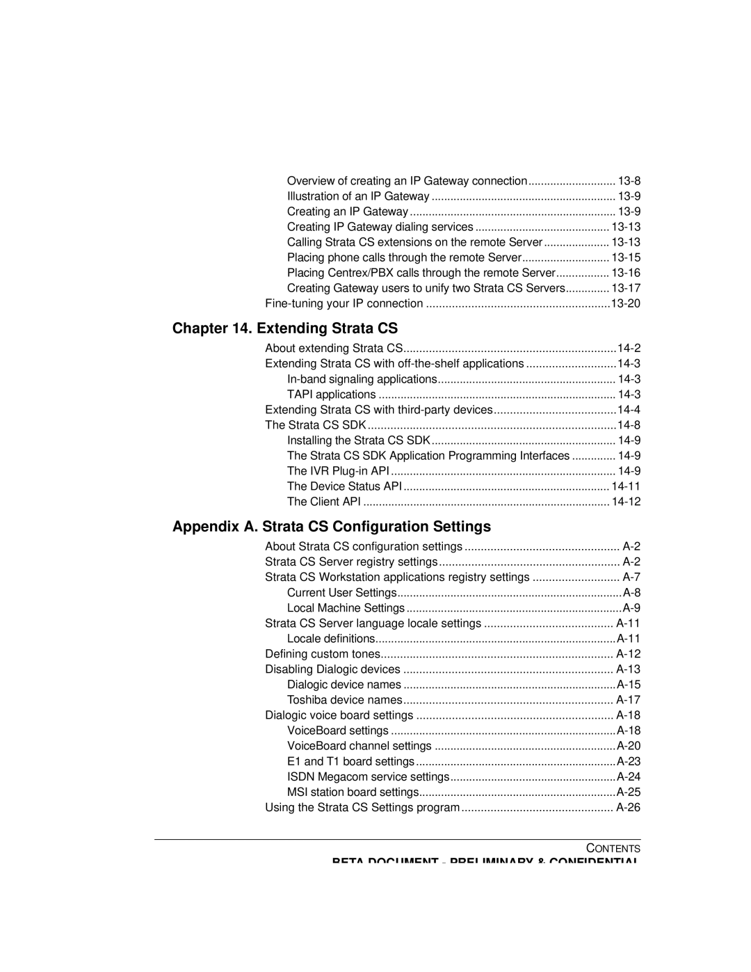 Toshiba Release 4.0 manual Extending Strata CS 