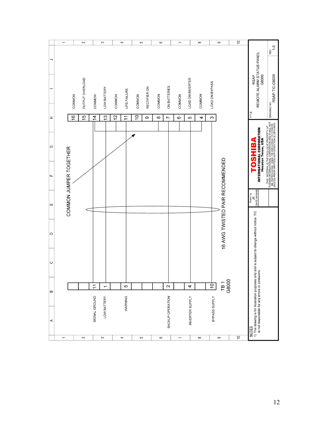 Toshiba RSAP instruction manual 