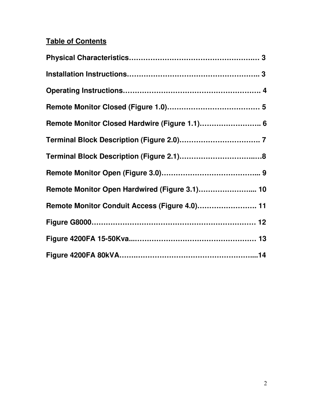 Toshiba RSAP instruction manual Figure G8000…………………………………………………………… 