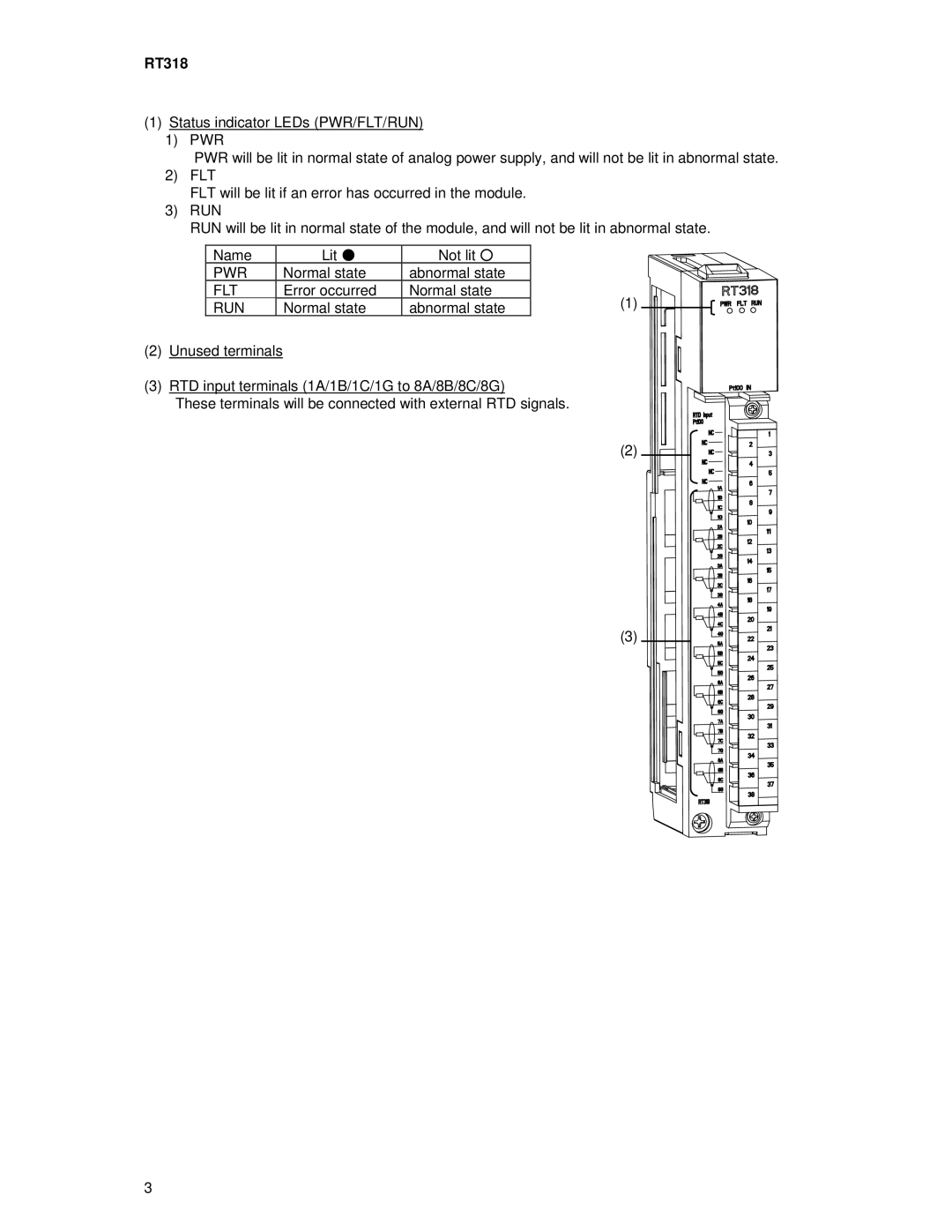 Toshiba RT318 manual Pwr 