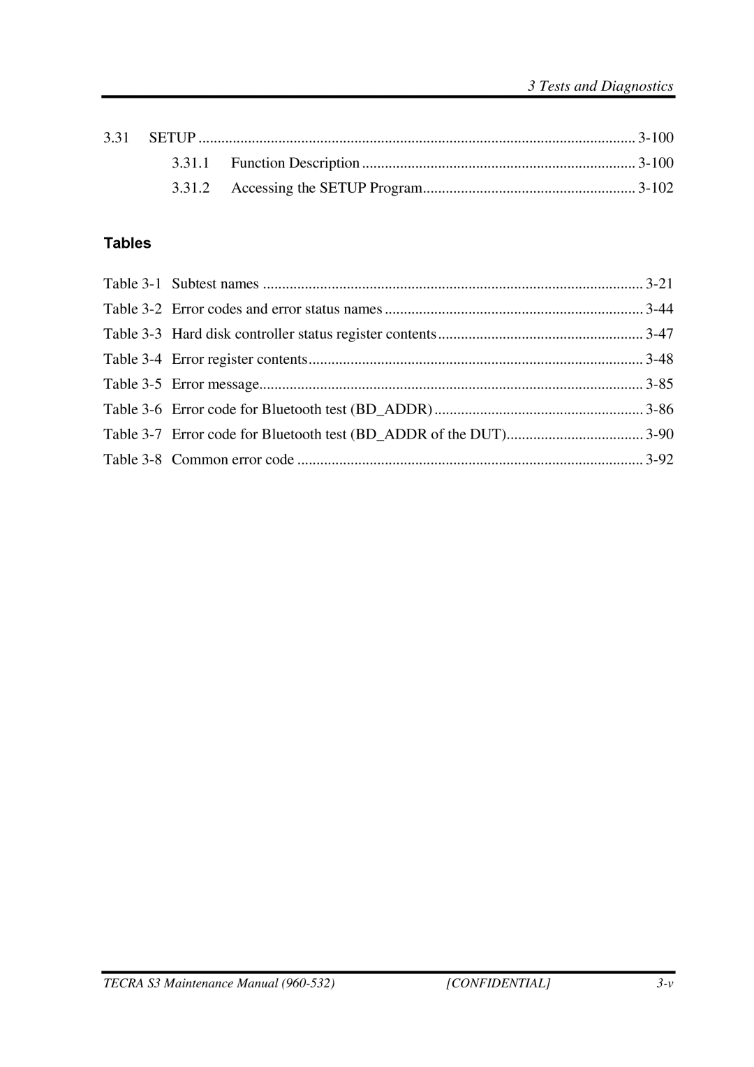 Toshiba S4 manual 100, 102 