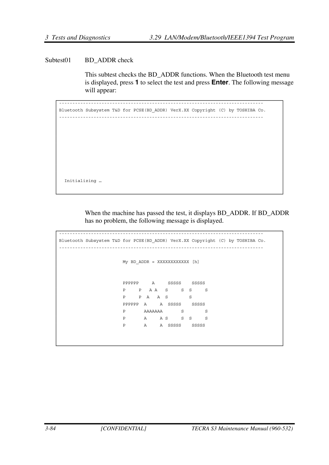 Toshiba S4 manual Sssss 