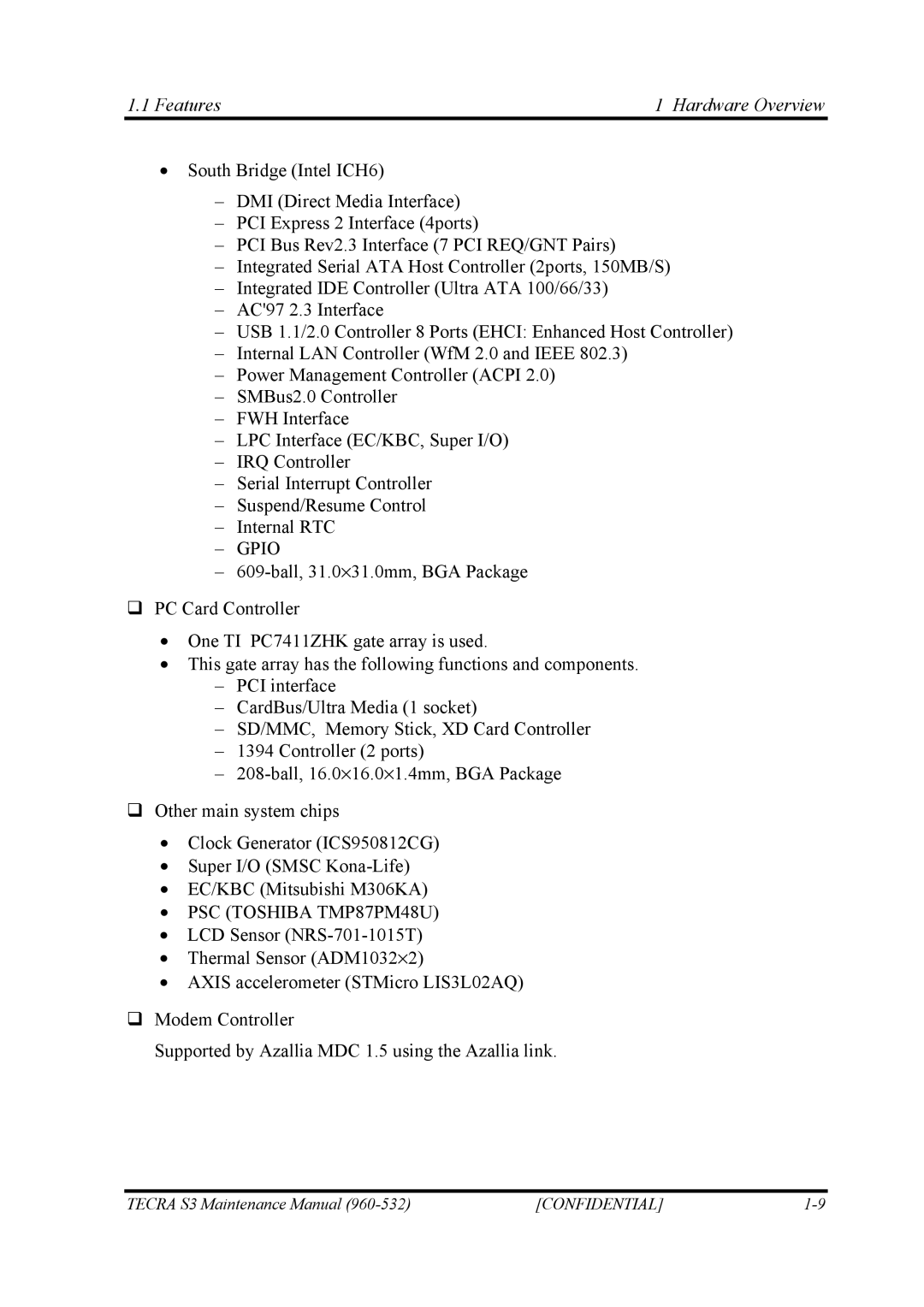 Toshiba S4 manual Gpio 