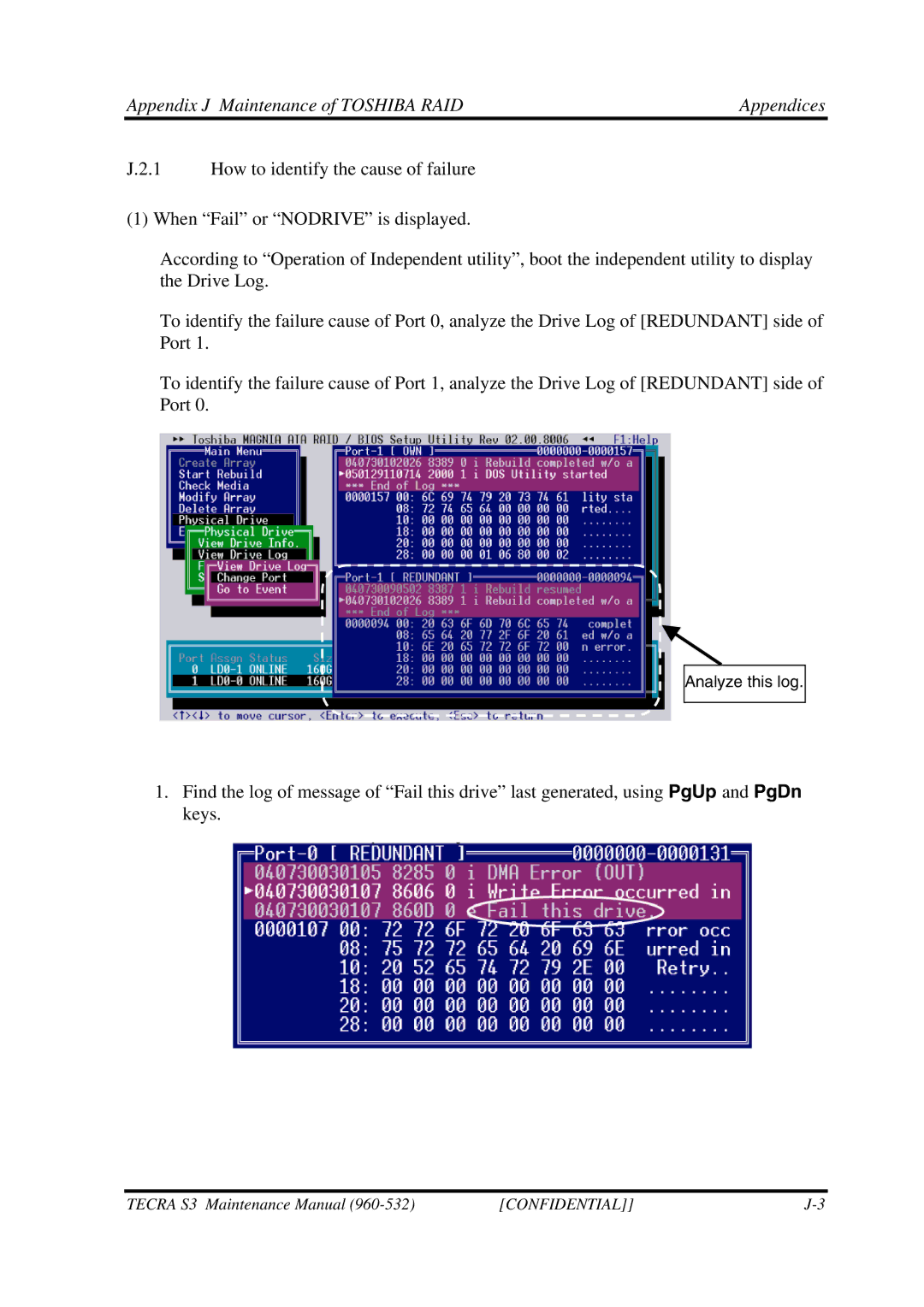 Toshiba S4 manual Analyze this log 