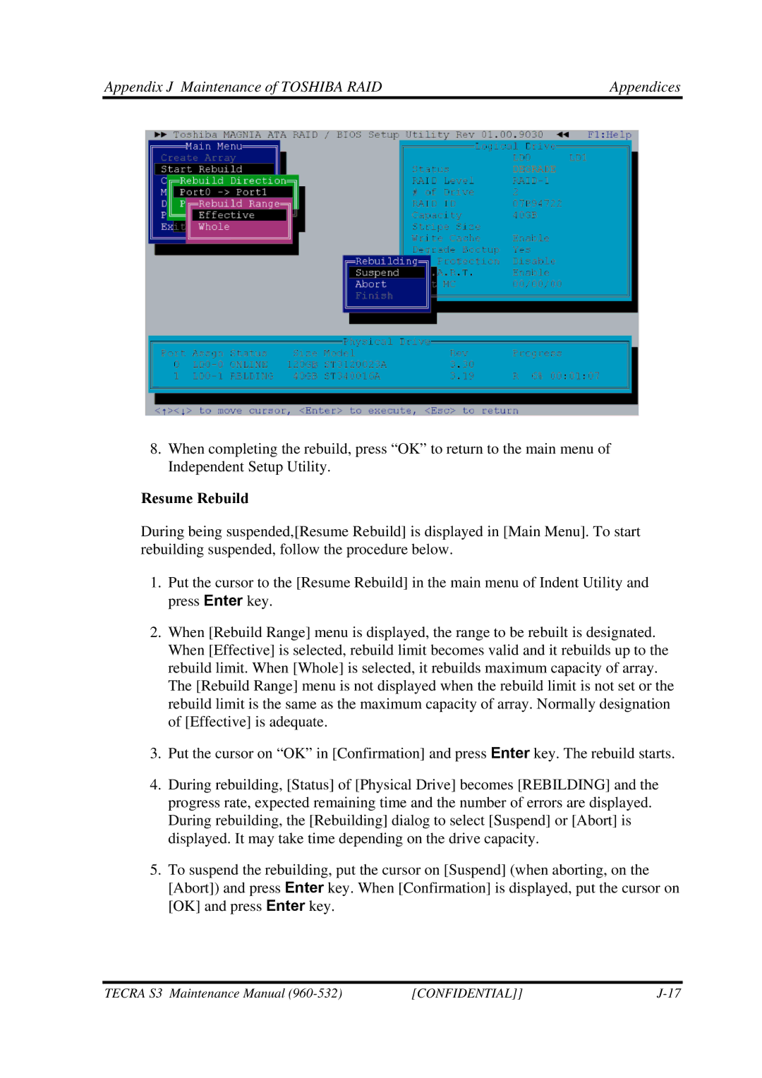 Toshiba S4 manual Resume Rebuild 