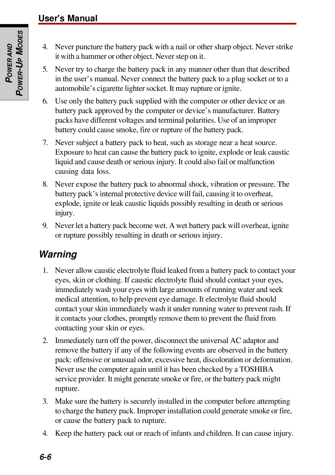 Toshiba Satellite 2450 user manual Modes 