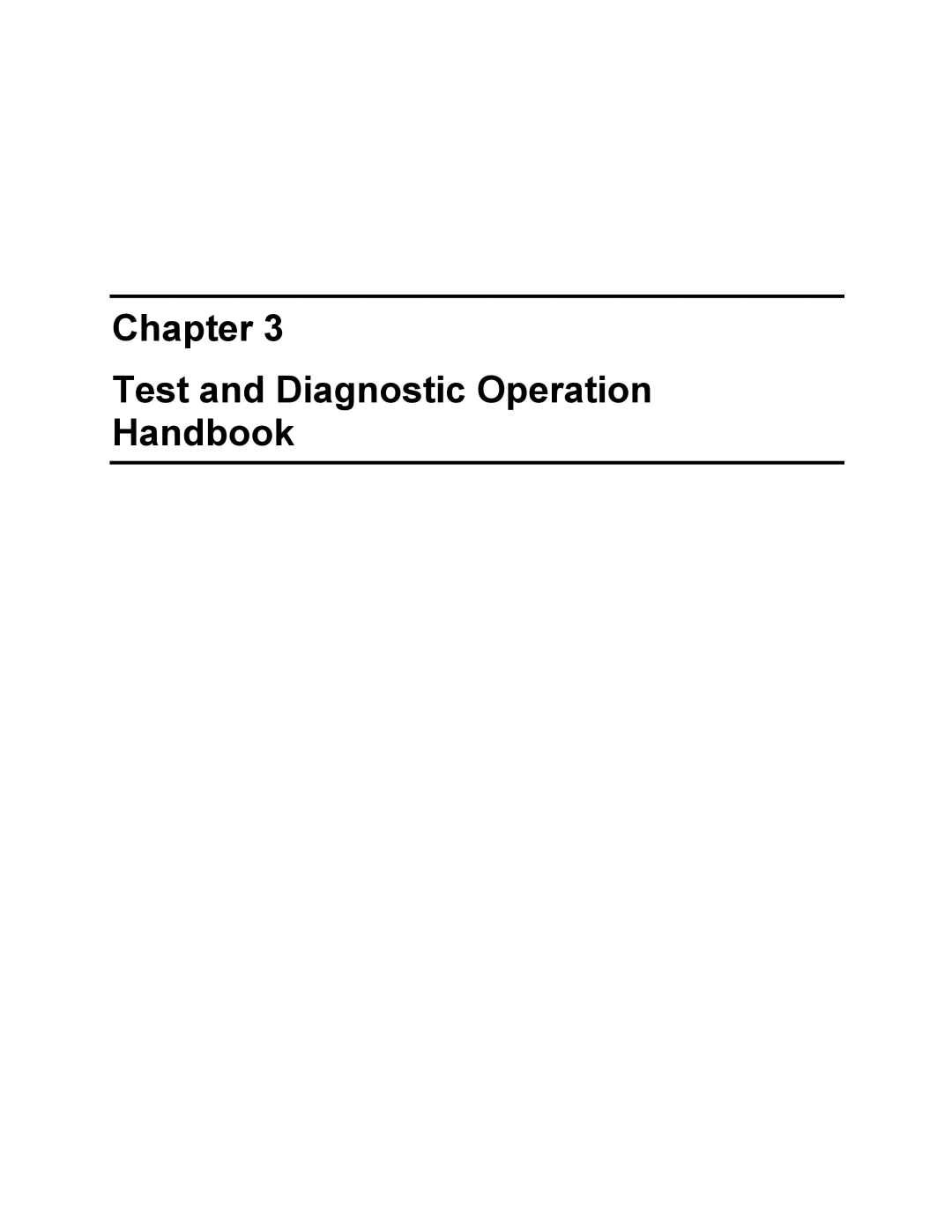 Toshiba Satellite A30 Series manual Chapter Test and Diagnostic Operation Handbook 