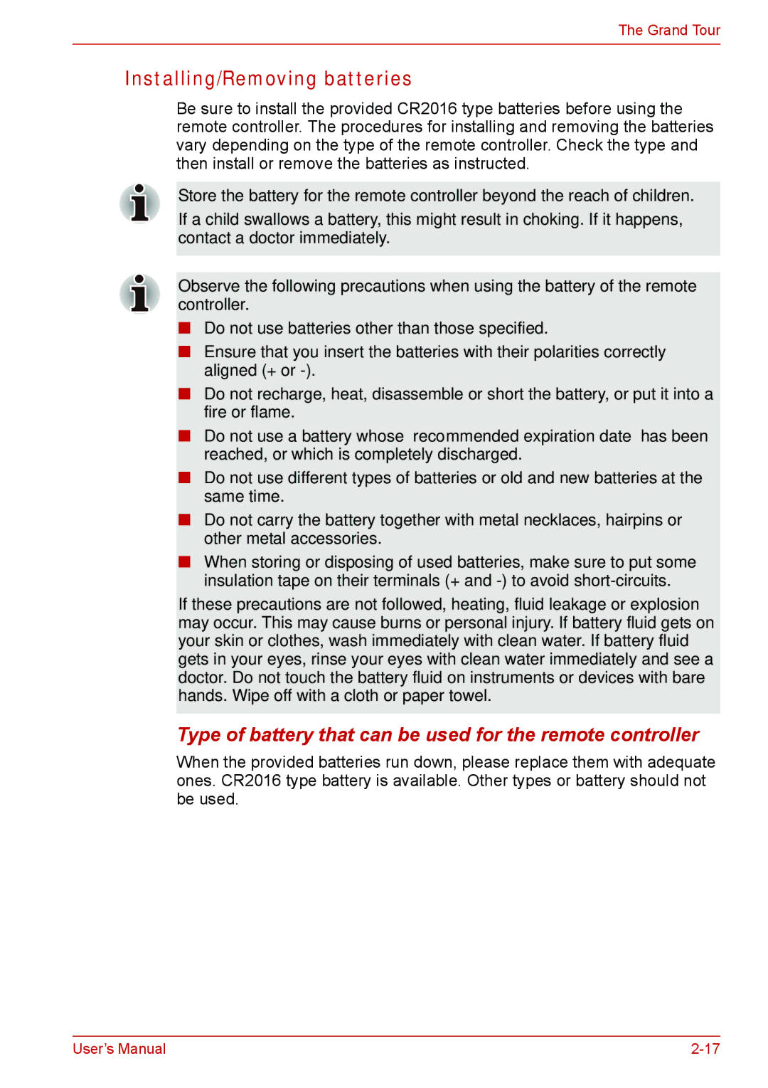 Toshiba Satellite M300/M300D/ L310/L310D Satellite Pro M300/M300D/ L310/L310D user manual Installing/Removing batteries 