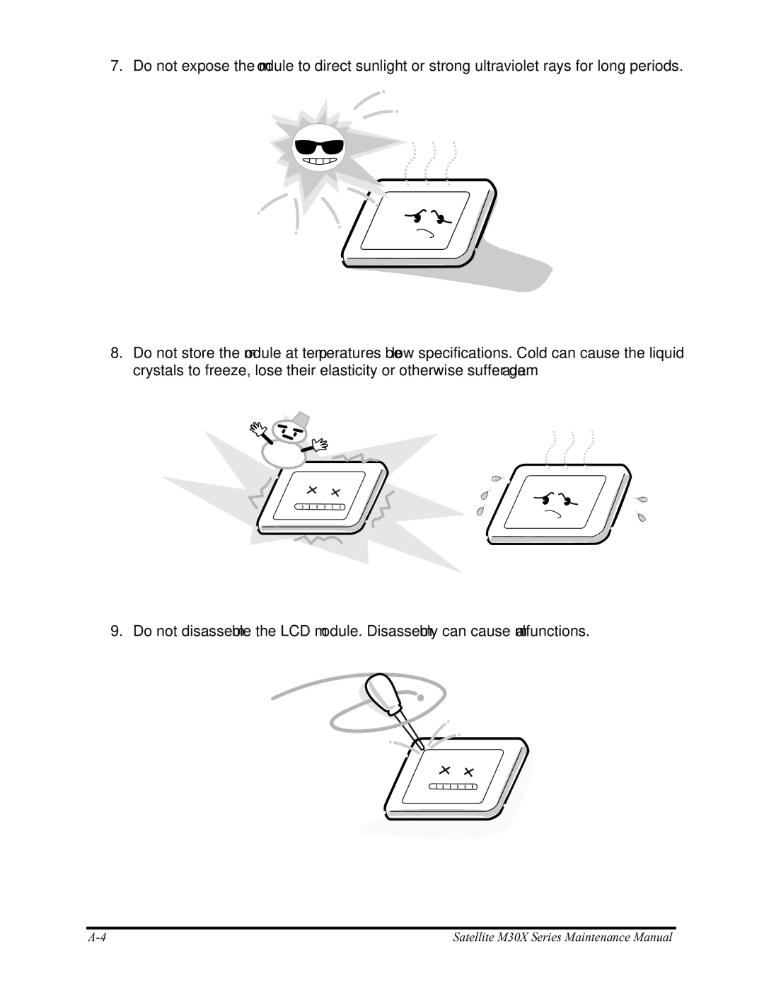 Toshiba manual Satellite M30X Series Maintenance Manual 