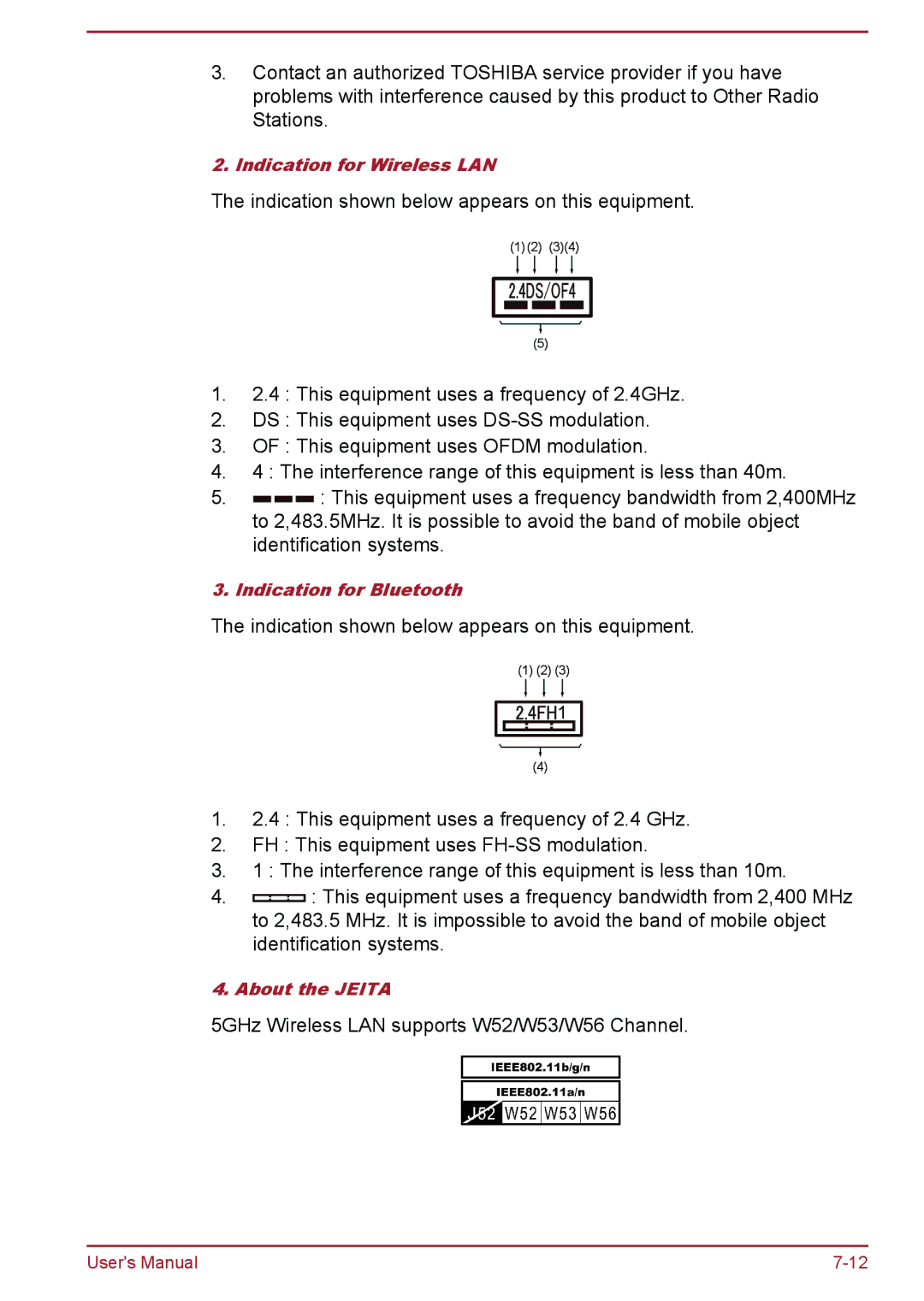 Toshiba Satellite Pro NB10-A/NB10t-A, satellite NB10-A/NB10t-A user manual 5GHz Wireless LAN supports W52/W53/W56 Channel 