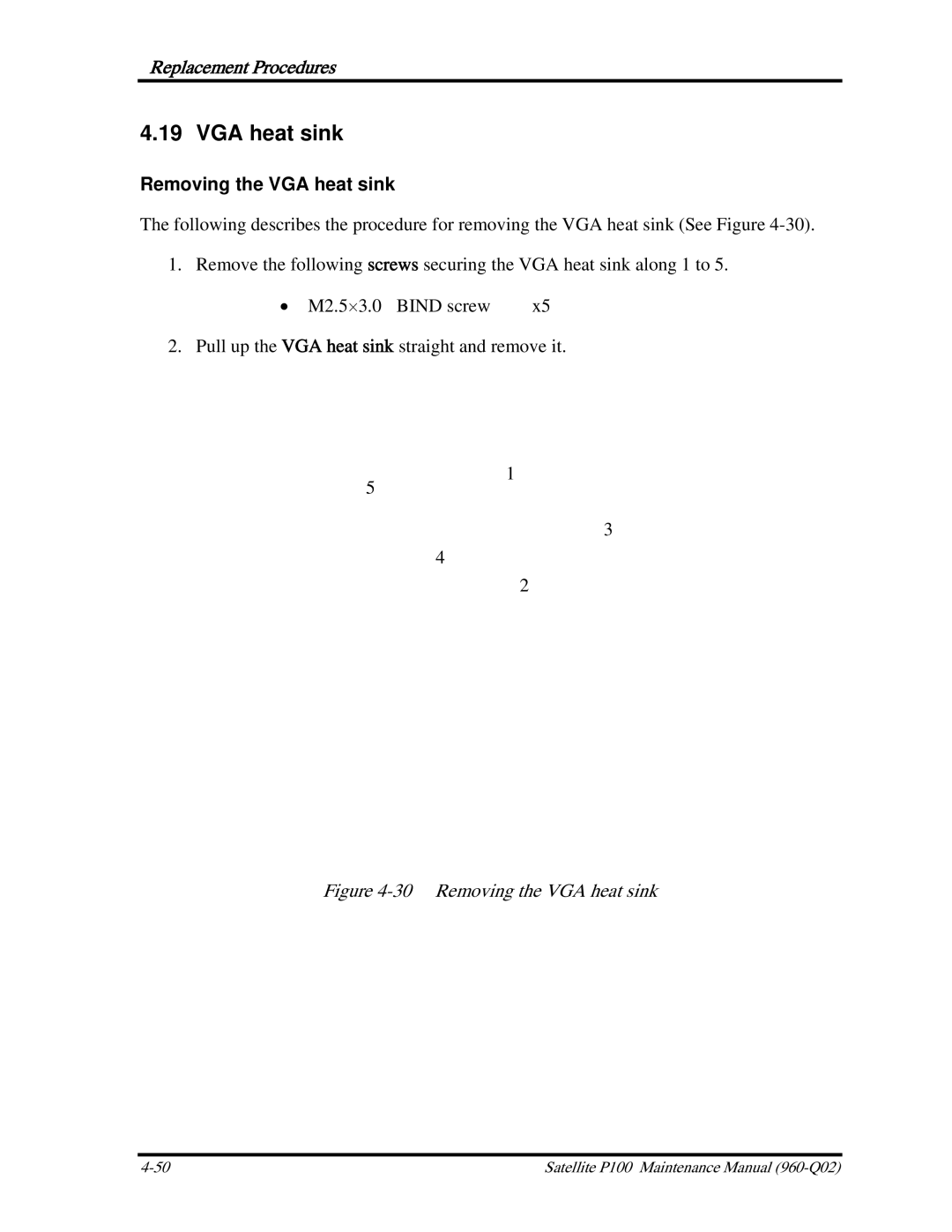 Toshiba satellite p100 manual Removing the VGA heat sink 