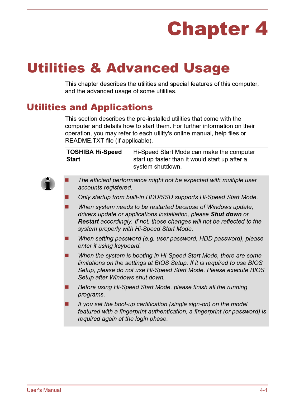 Toshiba Satellite Pro S850 user manual Utilities & Advanced Usage, Utilities and Applications 