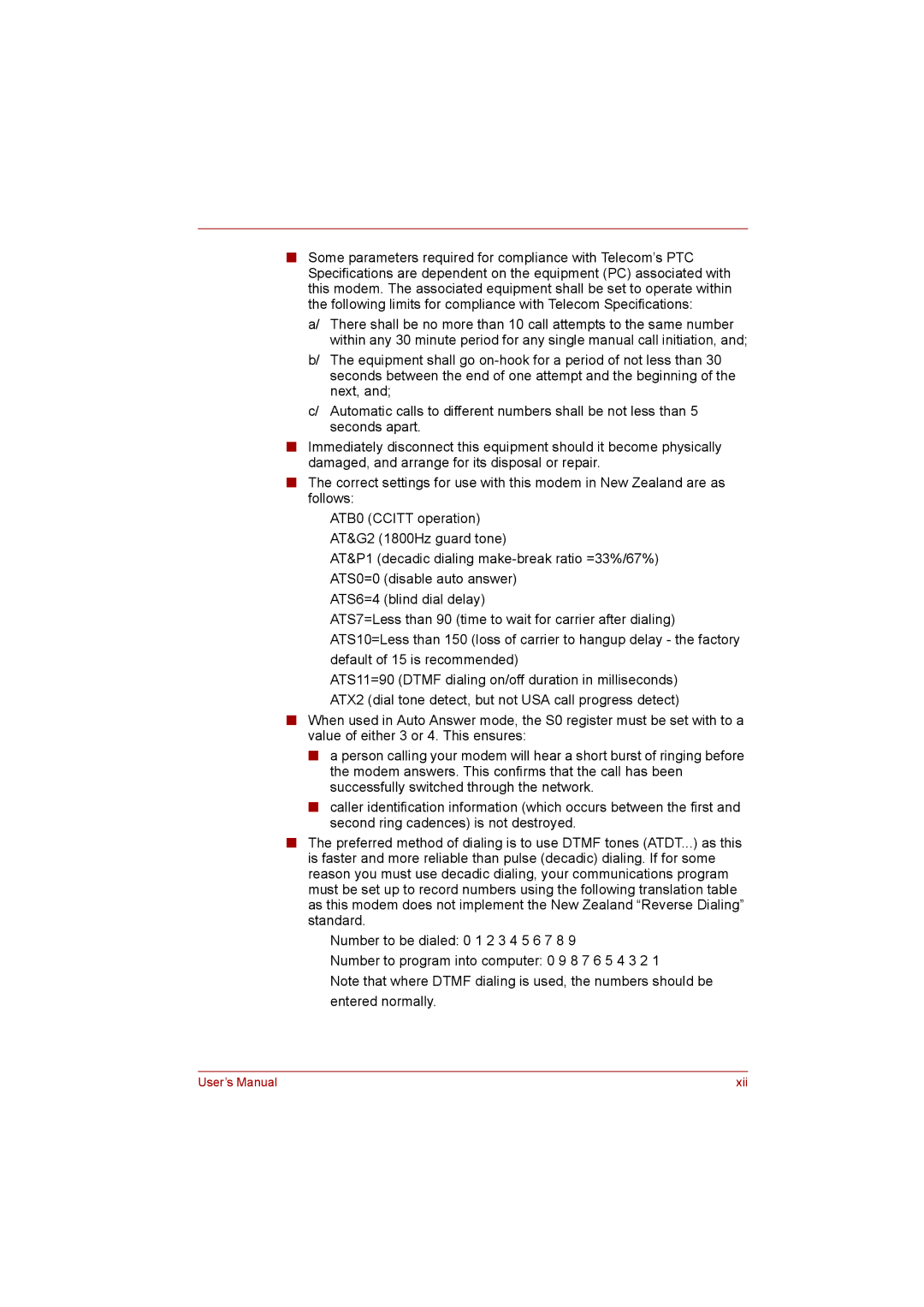 Toshiba satellite pro user manual User’s Manual Xii 