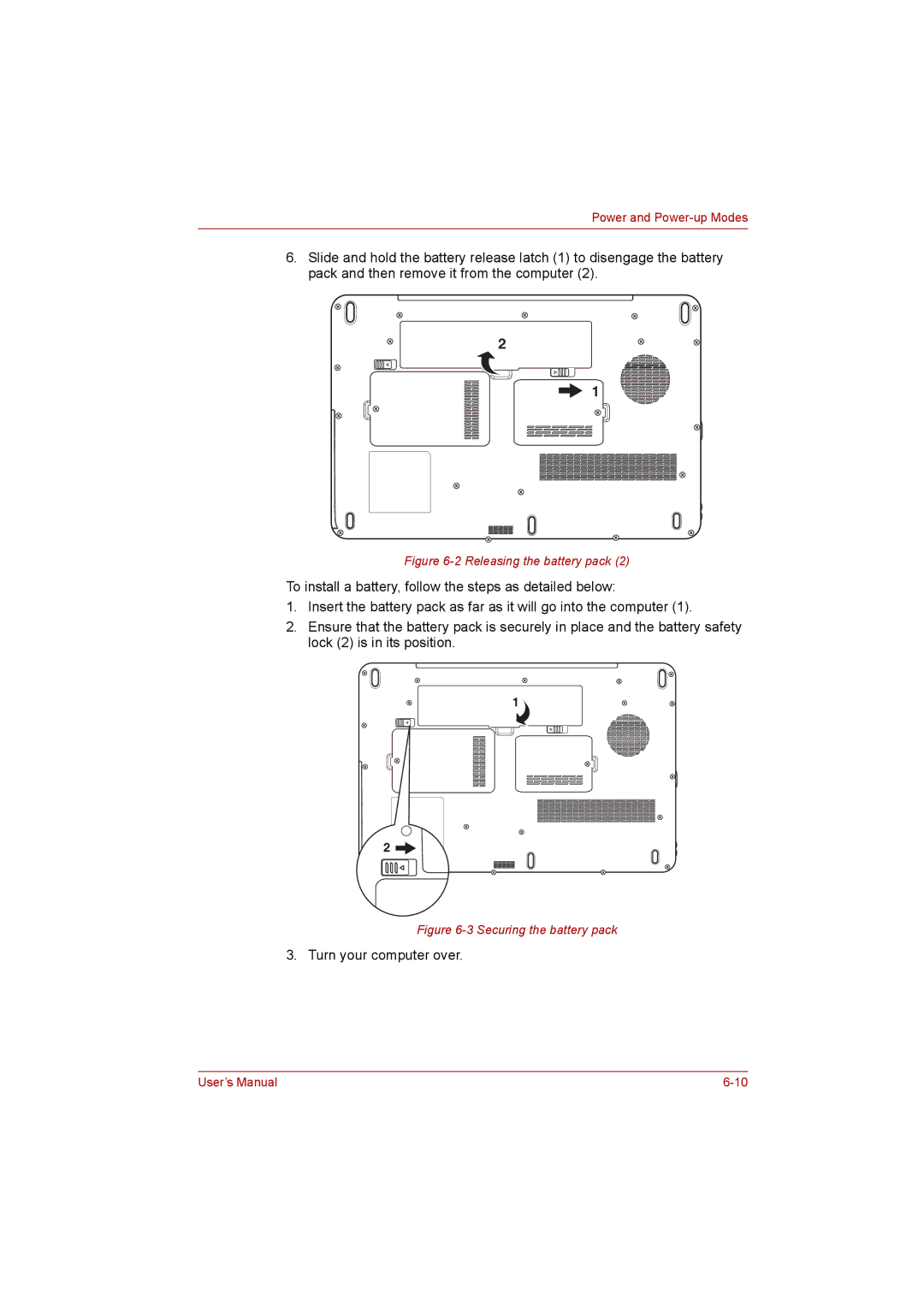 Toshiba satellite pro user manual Turn your computer over 