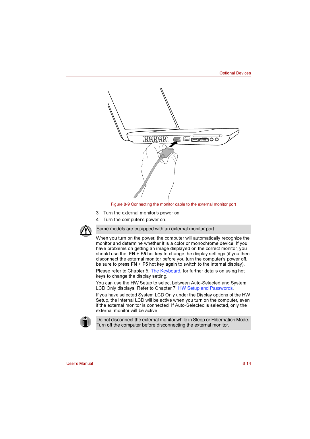 Toshiba satellite pro user manual Some models are equipped with an external monitor port 