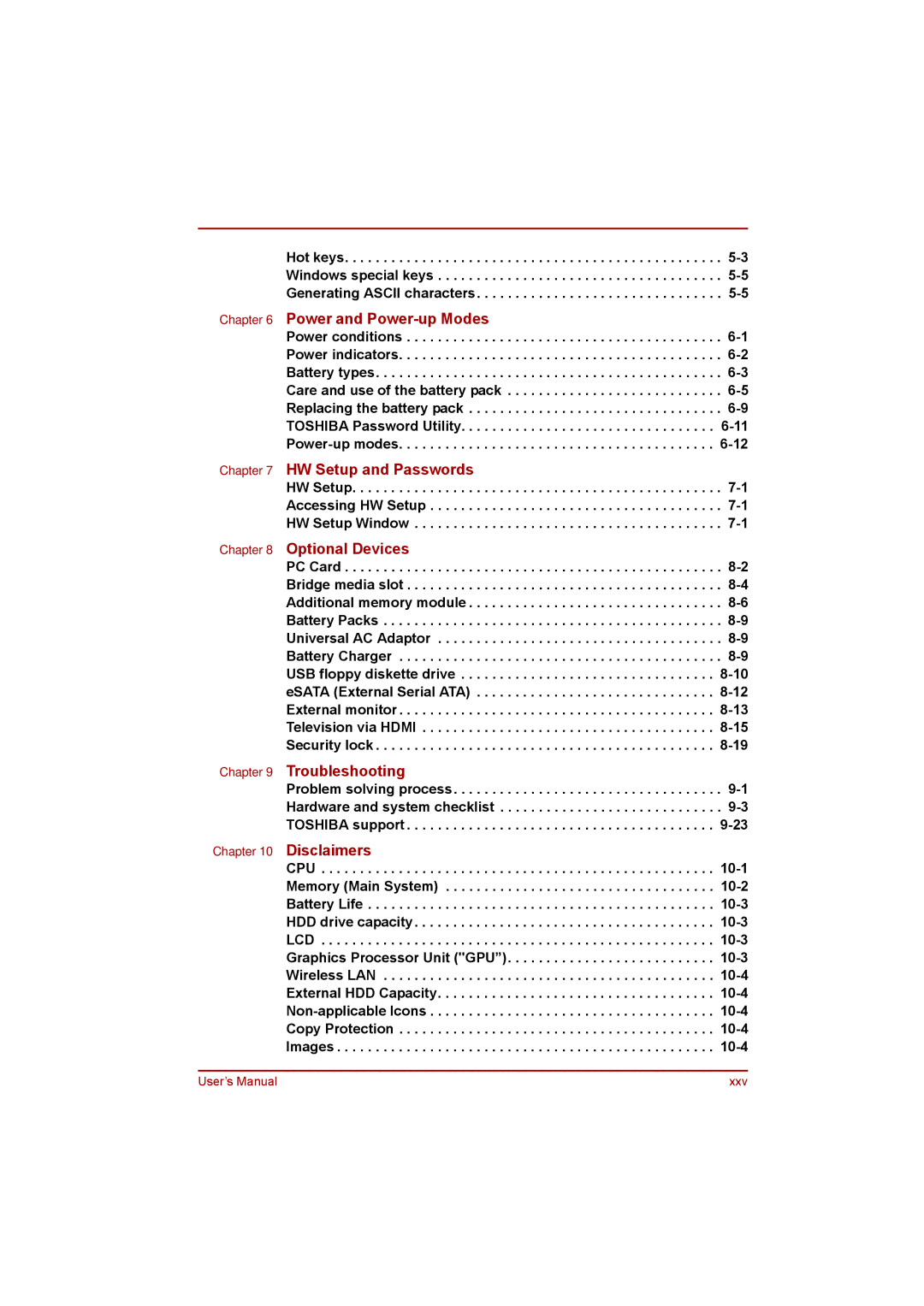 Toshiba satellite pro user manual Power and Power-up Modes, HW Setup Accessing HW Setup HW Setup Window 